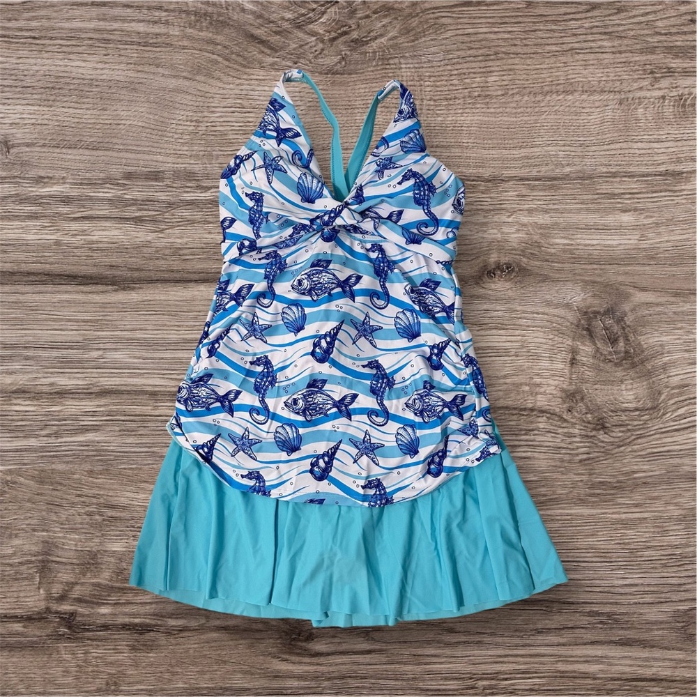 NEW 2-Piece Nautical Swimsuit - Large